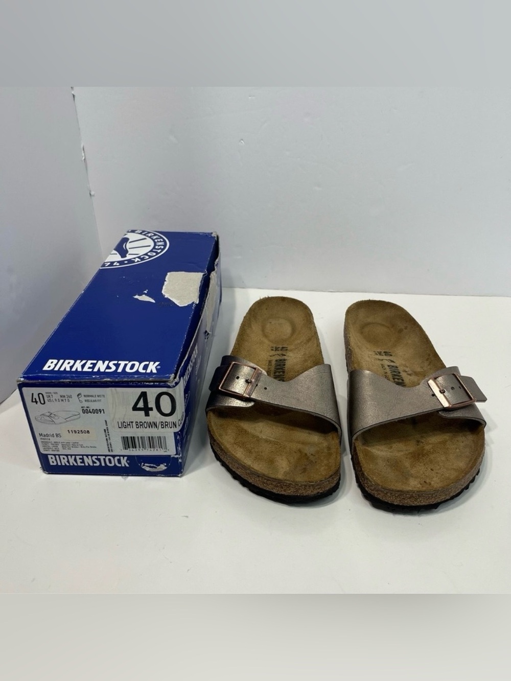 BIRKENSTOCK Madrid BS Sandals shoes NWT size 40 or women's US size 9 men’s 7